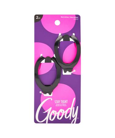 Goody Ouchless Flex Hair Barrette  Small  Assorted Colors  2 Count (Pack of 1)