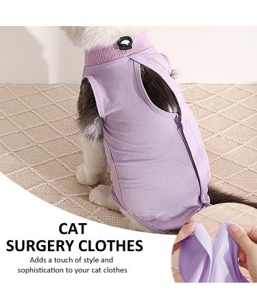 Purple Sterilization Clothing for Female Cats - Post-Operation & Weaning Anti-Lick Cat Mantle (Size M) - Buy Online on GoSupps.com