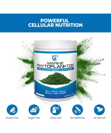 Marine Super Greens Powder for Dogs & Humans Pure Phytoplankton, Omega-3 EPA, Antioxidants, Protein, Vitamins & Minerals Skin, Coat, Vitality & Immune Support 1 lb Bulk - Buy Online on GoSupps.com