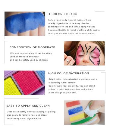 Kyda 8 Colors UV Glow Eyeliner Palette | Water-Activated High Pigment Eyeshadow & Body Paint with Brush Set - International Shipping - Buy Online on GoSupps.com
