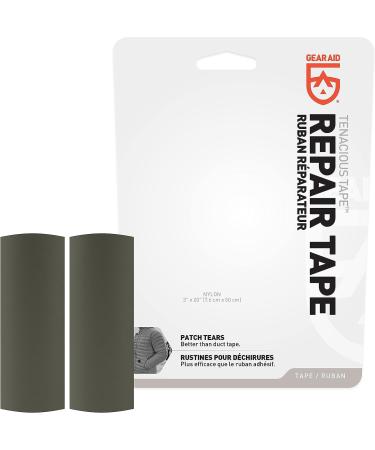 GEAR AID Tenacious Tape Ripstop Repair Tape 3 x 20 OD Green - 2 Pack | Fabric & Vinyl Repair - Buy Online on GoSupps.com