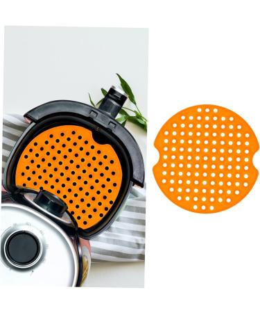 Zerodeko 1pc Air Fryer Pad Cake Pan Air Fryers Silicone Steamer Liners Steamer Plate Thicken Barbecue Mat Orange 3.1L x 3.1W inches - Buy Online on GoSupps.com