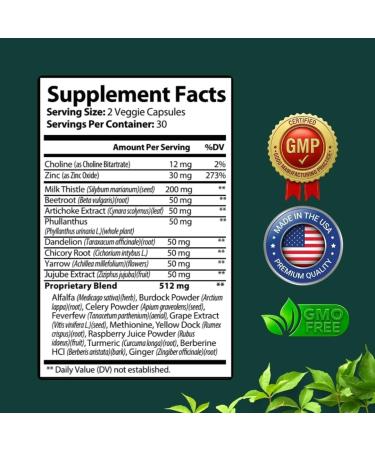 PureFight4U Liver Health Herbal Liver Support Supplement Liver Cleanse Detox & Repair Formula with Milk Thistle Silymarin Dandelion Root and Artichoke Extract for Liver Health 60 Capsules (1Pack) - Buy Online on GoSupps.com