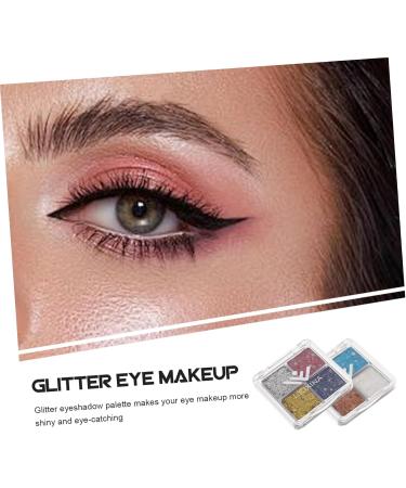 BELLIFFY 2pcs Glitter Eye Makeup Eye Glitter Makeup Glitter for Eyes Eye Shadow Palette Decorative Eyeshadow - Buy Online on GoSupps.com