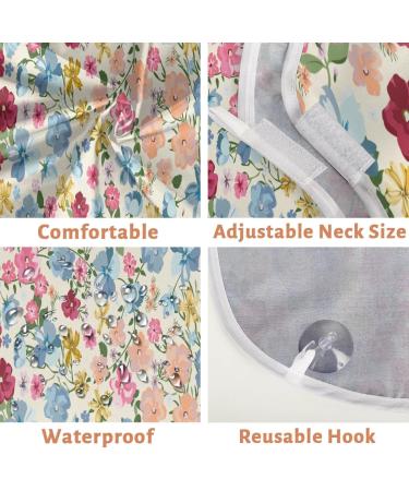Beard Bib Apron for Men - Non-Stick Waterproof Hair Catcher Cape for Easy Shaving & Trimming | Stylish Floral Design - Buy Online on GoSupps.com