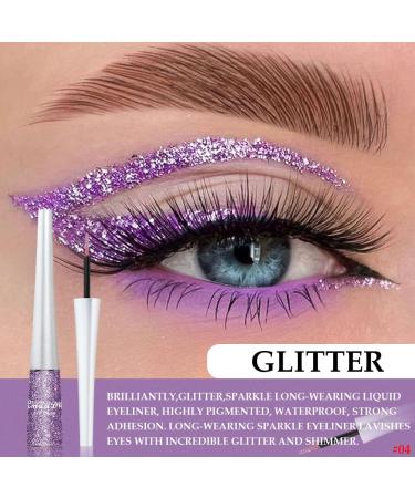 2Pcs Royal Blue Purple Liquid Glitter Eyeliner Set for Women - Sparkly Eyeliner Makeup Kit - Buy Online on GoSupps.com