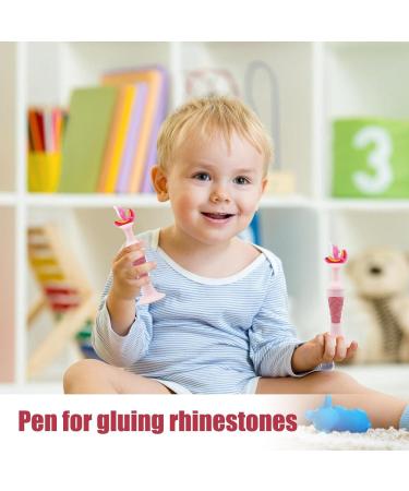 Gem Picker Tool Precision Gem Dotting Cartoon Wax Pencil for Nail Art | Crystal Bead Handle Manicure Decoration Tool Enhance Your Creativity with Ease dolphin pink - Buy Online on GoSupps.com