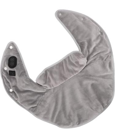 Electric Heated Neck Wrap - USB Charging Heating Pad & Massage for Pain Relief - Gray Sable Fabric - Buy Online on GoSupps.com