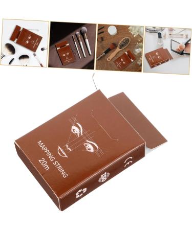 Beavorty 5 Boxes Ruler Ink Eyebrow Drawing Liner Brow Mapping Supplies Draw a Line Eyebrow Line 6.10X4.60X1.80CMx5pcs Light Brownx5pcs - Buy Online on GoSupps.com