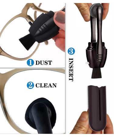 NASA-Approved Carbon Eyeglass Cleaner Tool (3pc) - 500 Uses - Efficient Microfiber Technology - Buy Online on GoSupps.com