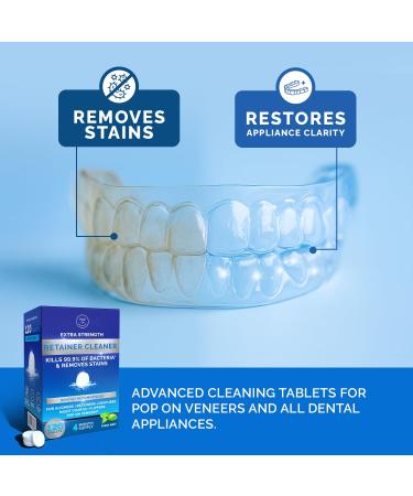 Retainer Cleaners Bundle | Aligner & Retainer Cleaner Fresh Foam | Retainer Cleaner Tablets for Invisalign Approved for Ultrasonic Cleaners 4-Month Supply - Buy Online on GoSupps.com