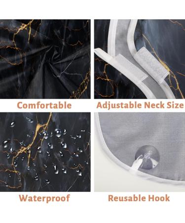 Black Marble Beard Bib Apron - Ultimate Beard Hair Catcher for Men | Perfect Gift for Dad Husband | Father's Day Anniversary Christmas - Buy Online on GoSupps.com