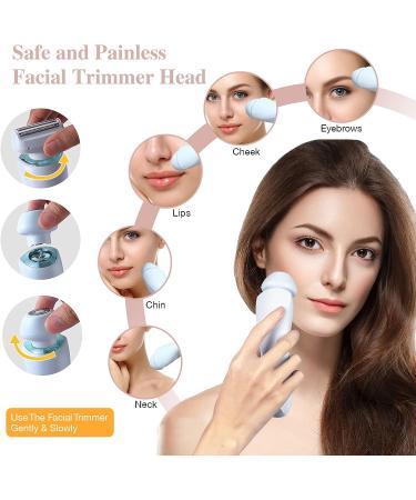 Elegant Electric Shaver for Women | Rechargeable 2-in-1 Razor for Body & Bikini | Cordless Hair Removal Trimmer | IPX7 Waterproof | Blue - Buy Online on GoSupps.com