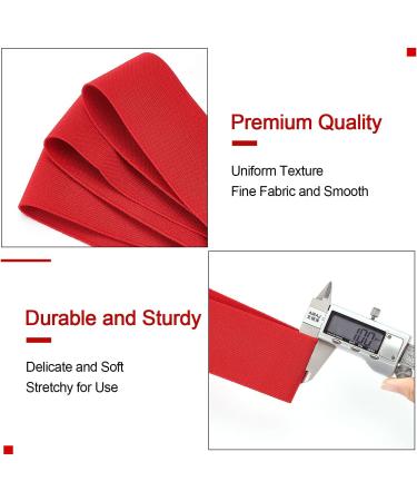 BENECREAT 13 Yards Flat Elastic Bands - 50mm Wide 12 Colors for Sewing Dress & Wig Bands - International Shipping Available - Buy Online on GoSupps.com