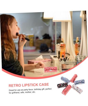 ULTECHNOVO Lot de 6 Bo tes Rouge L vres Brod es en Tissu R tro Porte-gloss D licat pour Femmes Organisateur de Maquillage de Voyage Style Vintage Format Compact pour Style Al atoire - Buy Online on GoSupps.com