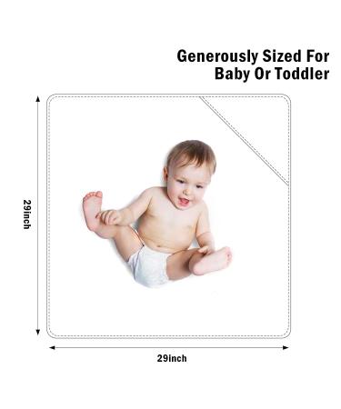3 Pack Bamboo Baby Hooded Towels - Ultra Soft Unisex Bath Towels for Babies - Newborn Essential - Highly Absorbent Toddler Towels in White - Buy Online on GoSupps.com