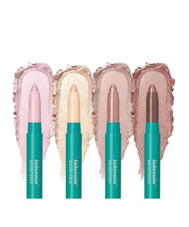 Eye Highlight Pen Long-lasting Color Waterproof And Sweat-proof Pearlescent Eye Shadow Pen Makeup Highlight Pen (Color : A Size : 4#) 1 count (Pack of 1) A