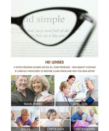 Vevesmundo Women's Modern Cat Eyeglasses - Clear Reading Aid +1.0 to +4.0 - Stylish & Comfortable - Buy Online on GoSupps.com