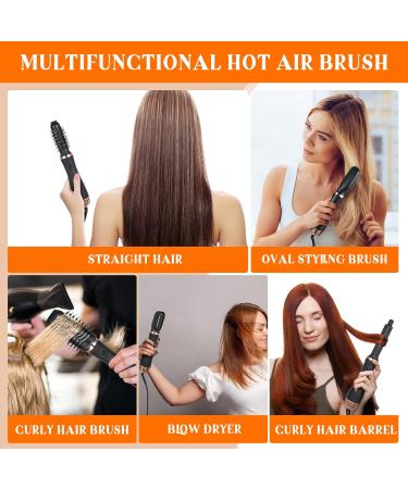 Warm Air Brush Set - 6-in-1 Airstyler Ionic Styler Brush & Hair Dryer | Versatile Airflow Curling Iron & Straightener for Smoothing & Volume - Perfect for All Hair Types - Buy Online on GoSupps.com