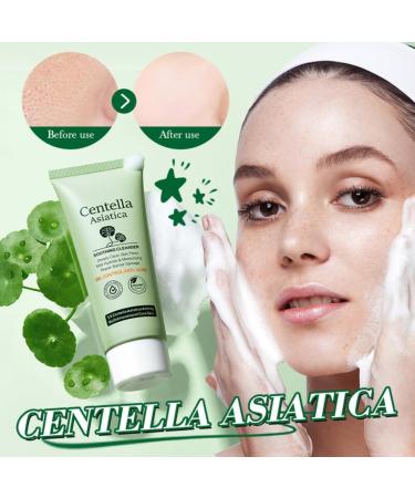 Centella Cleanser with 5X Centella Asiatica Activity 100g Deeply Clean Mild Hydrate & Moisturizing Repair Barrier Damage Soothing Cleanser for Oil Control and Acne Organic Extract - Buy Online on GoSupps.com