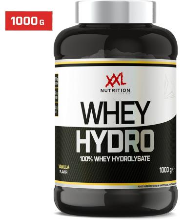XXL Nutrition Whey Hydro - Hydrolyzed Whey Isolate Protein Powder | 87.5% Protein EAAs & BCAAs - 1000g Vanilla | Fast Recovery | International Shipping - Buy Online on GoSupps.com