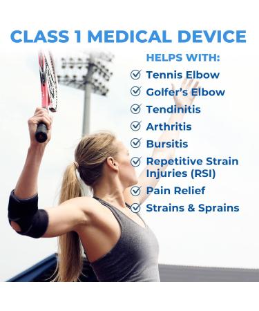 Kedley Neoprene Elbow Support Brace for Arthritis Tennis & Golfers Elbow Pain Relief - Adjustable Strap for Upper Arm Strain - Epicondylitis Pain Management - Buy Online on GoSupps.com