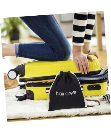 Baluue 5pcs Hair Dryer Storage Bag Cordless Hair Dryer Canvas Travel Bag Hairdryers Blow Dryer Pouch Fabric 33x30cmx5pcs Blackx5pcs - Buy Online on GoSupps.com