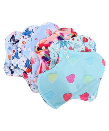 Light Incontinence Pads 6pcs Washable Aunt Towel Pad Women Pads Cloth Menstrual Pad Washable Napkins Towels Washable Pads Bamboo Menstrual Pad Bamboo Charcoal Panties
