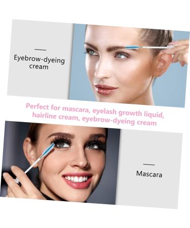 Housoutil Foam Protectors 10pcs Diamond Mascara Brush False Lash Mascara Lash Shampoo Beauty Eyelash Miss Set Eyebrow Comb 11.3x1.1cm Blue - Buy Online on GoSupps.com