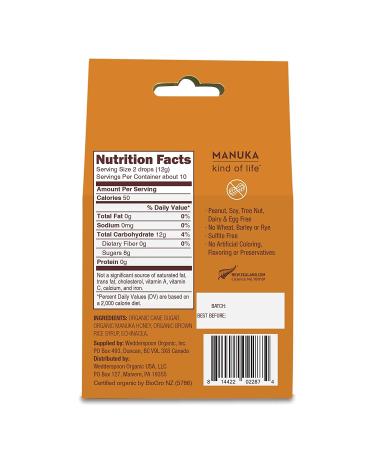 Wedderspoon Organic Manuka Honey Drops with Echinacea - 4 Oz | Authentic New Zealand Remedy for Dry Throats - Buy Online on GoSupps.com