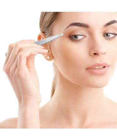 Velodios Professional Precision Tweezers - Best for Eyebrow, Facial & Chin Hair Removal - Premium Stainless Steel Flat Tip for Women - Buy Online on GoSupps.com