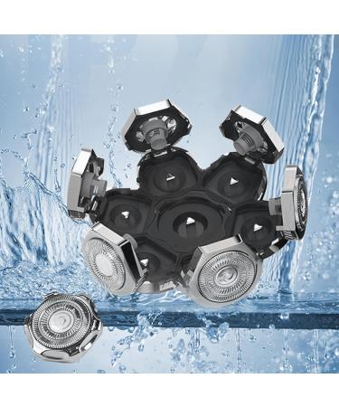  COZERI COZERI Men's Bald Razor 8D Wet and Dry Replacement Head Self-Sharpening Blades Efficient Shaving Silver - Buy Online on GoSupps.com