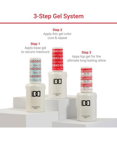 DND Base Gel and Top Gel Polish No Cleanse Set UV/LED GelBase Polish 500 and No Cleanse Top Coat 600 Professional Gel Polish Duo 0.5 Fl Oz Each - Buy Online on GoSupps.com