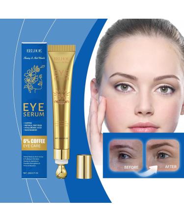 Retinol Eye Serum for Dark Circles & Puffiness with Niacinamide Hyaluronic Acid & Caffeine - Anti-Aging Under Eye Treatment for Wrinkles Brightening Firming & Depuffing - Buy Online on GoSupps.com