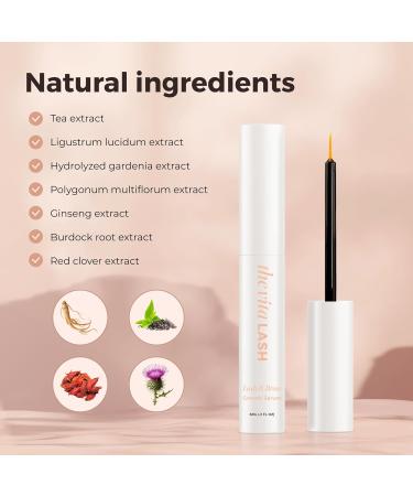 Eyelash & Brow Enhancing Serum | Advanced Vegan Lash Growth Serum for Fuller Longer Lashes & Thicker Brows | Hydrating 6 ml - 2 fl oz - Buy Online on GoSupps.com