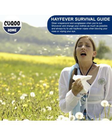 CUQOO 9 Pack Hayfever Allergy Relief Wipes - Natural Remedy for Adults & Children | Strong Allergy Hay Fever Wipes - 270 Wipes | Travel Pack 9 Count - Buy Online on GoSupps.com