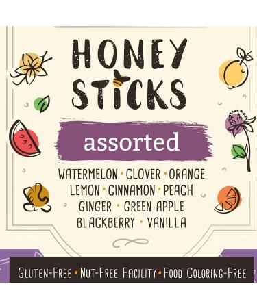 Honey Jar Variety Pack Raw Honey Sticks - 100 Count Pure Honey Straws for Tea, Coffee, or Treats - Made in the USA with Real Honey - Buy Online on GoSupps.com