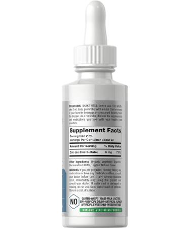 Horb ach Liquid Zinc Drops | 2 Oz | with Organic Glycerin | Vegetarian Non-GMO Gluten Free Supplement - Buy Online on GoSupps.com