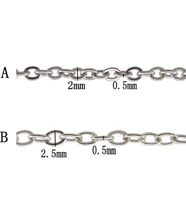 Coiris 33ft Stainless Steel Cable Link Chains for Jewelry Making & DIY - SC-1025-B - Buy Online on GoSupps.com