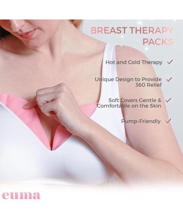 Breast Massager for New Moms - Vibrating Lactation Massager with Heat & Therapy Pads for Clogged Duct Relief Mastitis & Engorgement - Essential Breastfeeding Tool in Pink - Buy Online on GoSupps.com