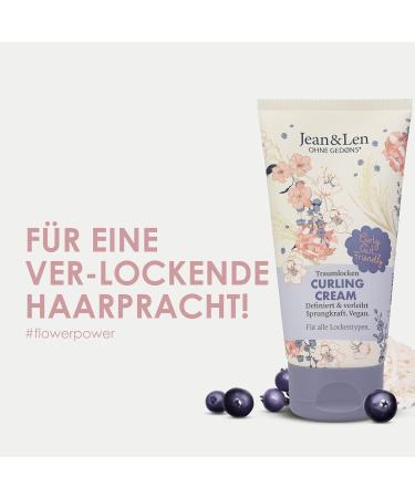 Jean & Len Traumlocken Curl Cream Rice Water & Acai Berry All Curl Types for Defined & Bouncy Curls Paraben Silicone & Sulfate Free Vegan 150 ml - Buy Online on GoSupps.com