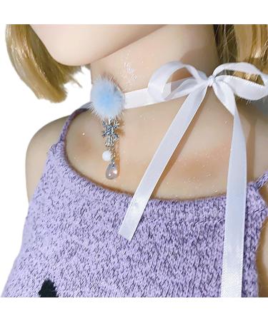 Kuaiyiju Harajuku Snowflake Choker Necklace for Women - Aesthetic Adjustable Jewelry Elegant Collarbone Chain - Buy Online on GoSupps.com