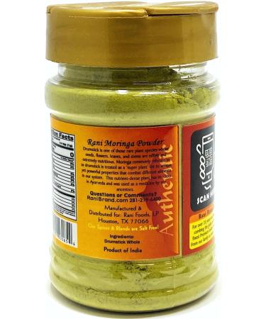 Rani Moringa Powder (Drumstick Powder) 2.46oz (70g) PET Jar 100% Natural | Vegan | Gluten Friendly | Non-GMO | No Colors | Indian Origin - Buy Online on GoSupps.com