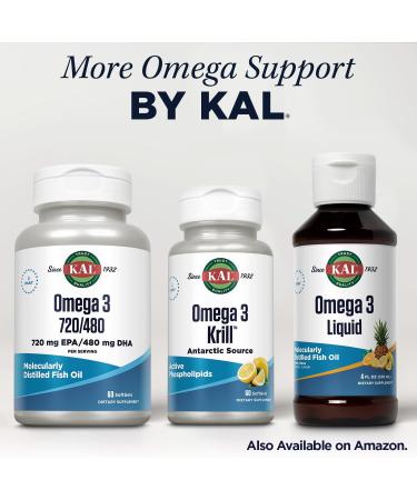 KAL Ultra Omega 3-6-9 1200mg | Fish Oil w/Cold Pressed Flaxseed & Borage Oil | Skin Hair Heart Memory | 100 Softgels - Buy Online on GoSupps.com