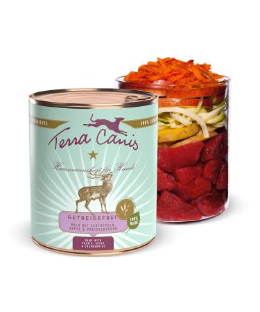 Terra Canis wild potato apple & cranberry - grain -free wet food 800g i premium dog food in 100% food quality of all raw materials I rich & healthy low -allergic & gluten -free 800 g (1 Pack)