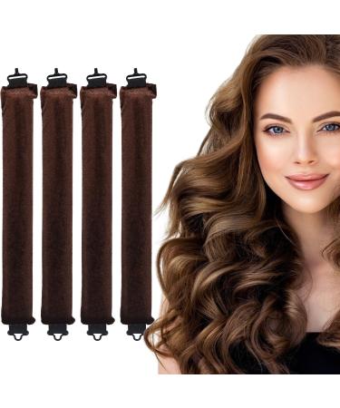 Toaren 4Pcs Hair Curlers Set Heatless Curl Hair Curlers for Sleeping with Hook Heatless Curling Iron Hair Curler
