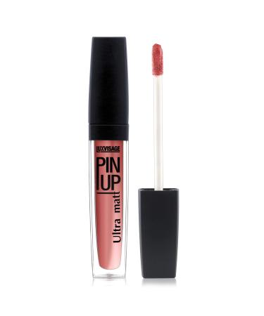 Luxvisage Ultra Matte Long-Lasting Liquid Lipstick Pin Up with Vitamin E (Shade 27 Flirt Peach) shade 27 (flirt peach)