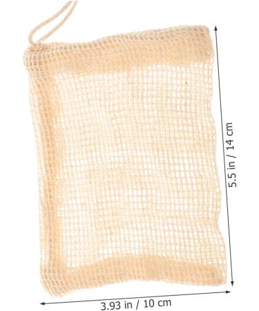 Gogogmee 6pcs Soap Soap Scrubber Pouch Soap Saver Pocket Soap Saver Sisal Beige - Buy Online on GoSupps.com