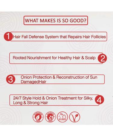 Nutriglow Natural S Onion Hair Shampoo with Bhringraj Oil - Anti Dandruff & Hair Fall Treatment 150ml | International Shipping Available - Buy Online on GoSupps.com