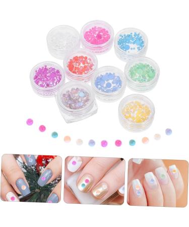 VINTORKY 9 Boxes Nail Decoration Jewelry Nail Beads Small Beads Nail Art Beads Kit Mini Beads Gems for Nails Jewels for Nails Gemstones for Nails Beads for Makeup Candy Glass Decorations - Buy Online on GoSupps.com